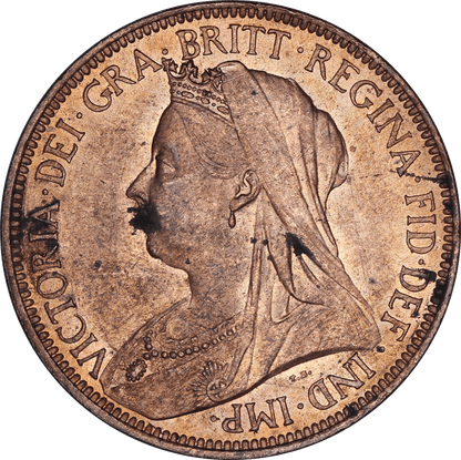 1899 Queen Victoria Halfpenny - AUNC - SPINK 3962