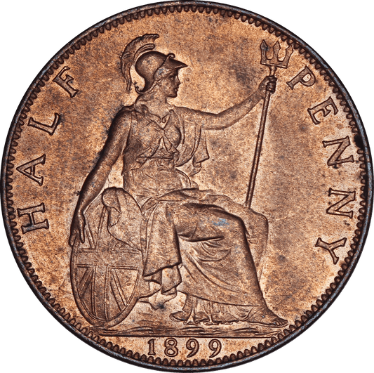 1899 Queen Victoria Halfpenny - AUNC - SPINK 3962