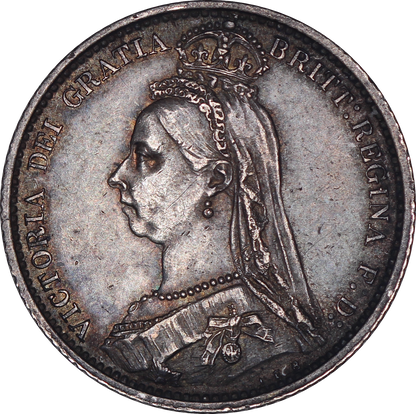 1887 Queen Victoria Withdrawn Type Sixpence - EF - S.3928