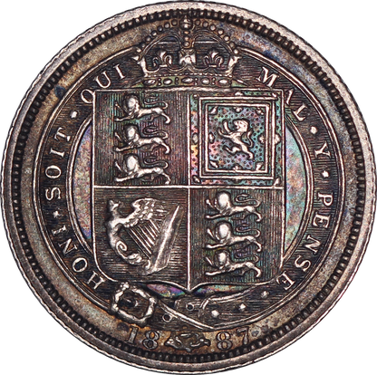 1887 Queen Victoria Withdrawn Type Sixpence - EF - S.3928