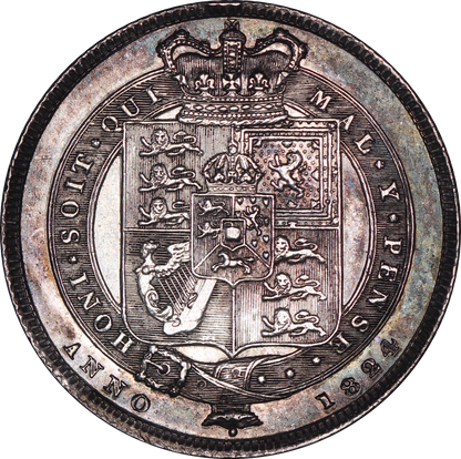 1824 King George IV Shilling - AUNC - S.3811