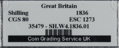 1836 King William IV Shilling - CGS 80 - S.3835
