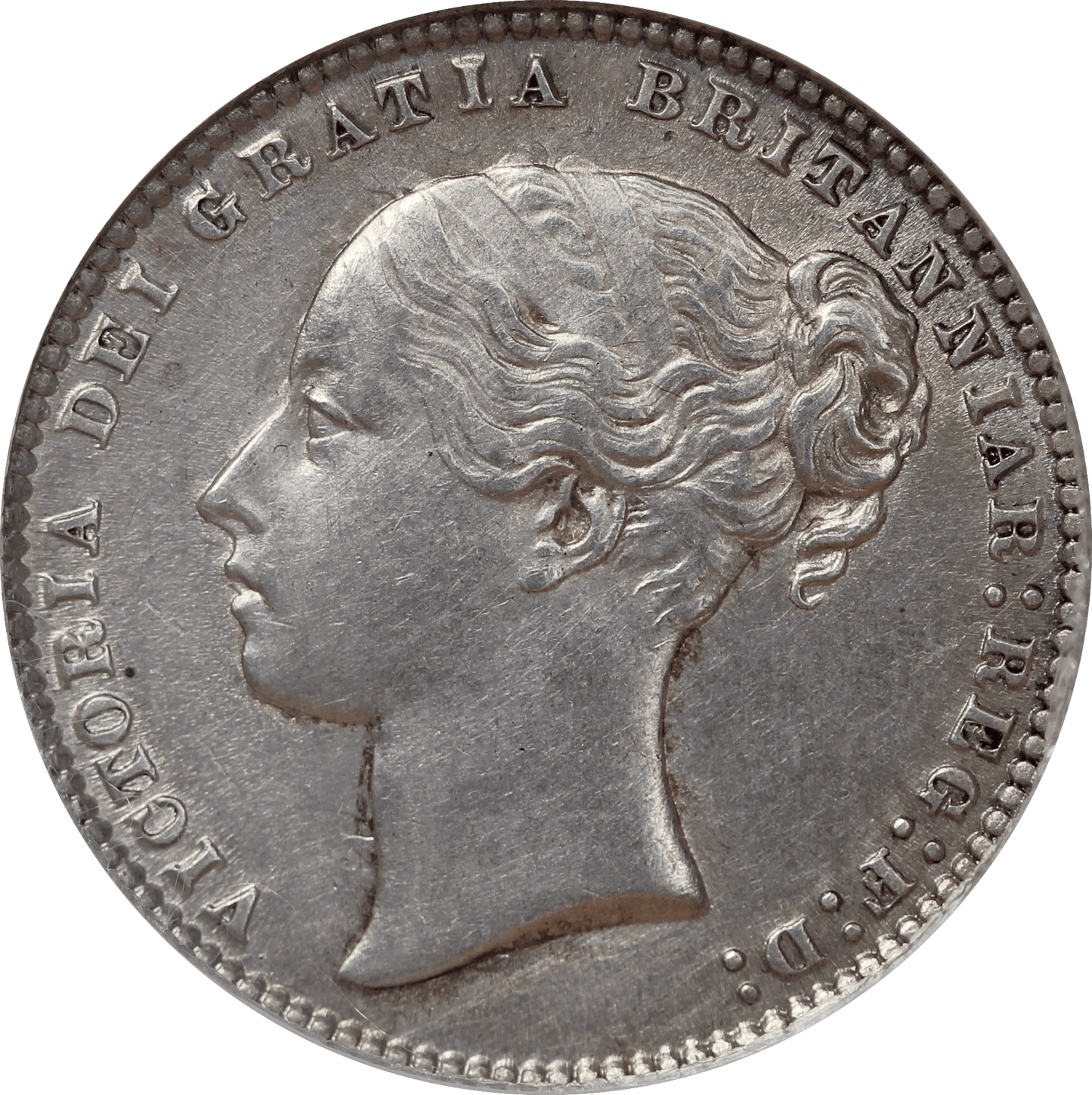 1872 Queen Victoria Shilling - CGS 65 - S.3906A