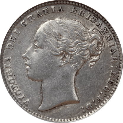 1872 Queen Victoria Shilling - CGS 65 - S.3906A