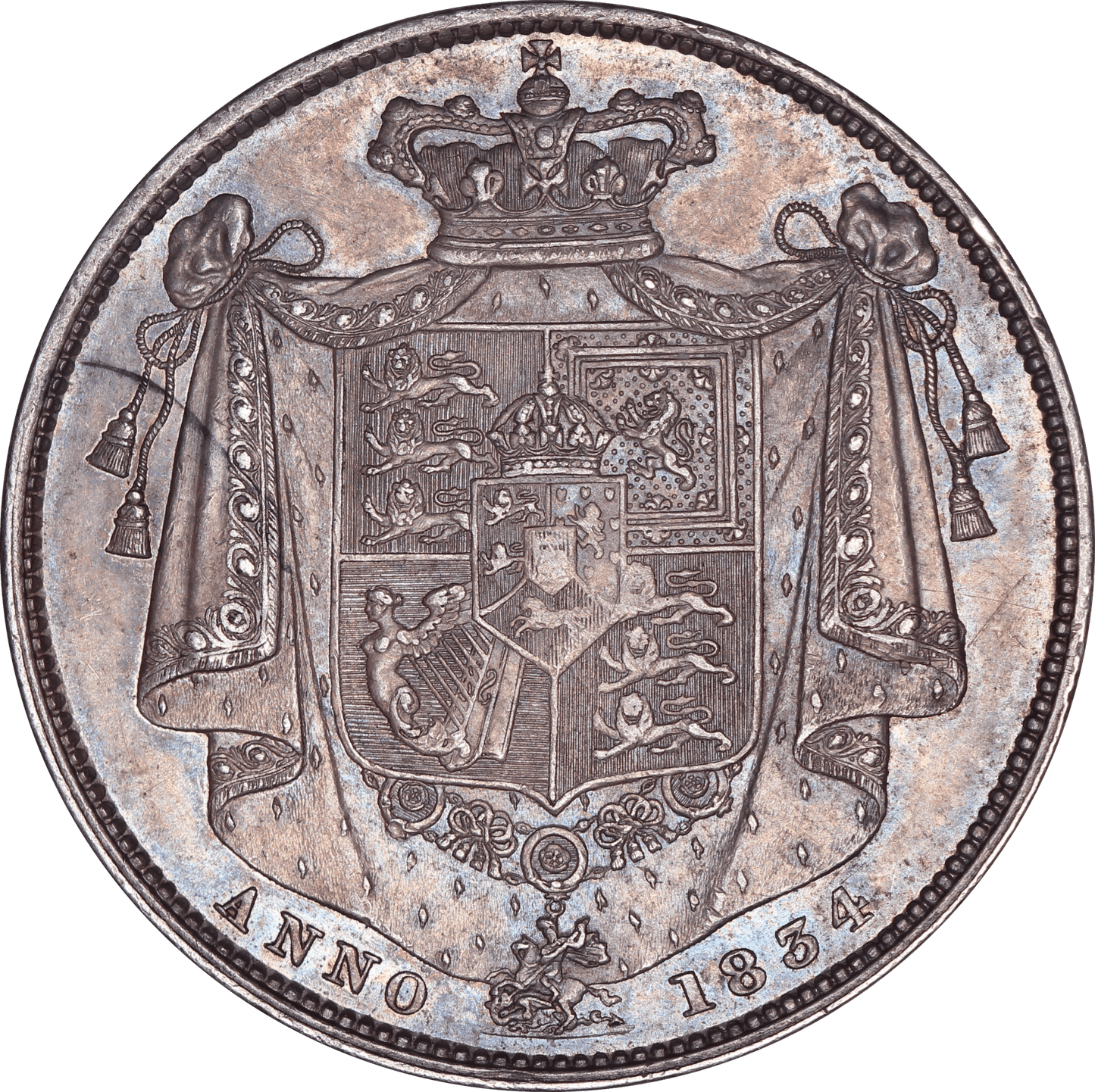 1834 King William IV Halfcrown - EF - S.3834A