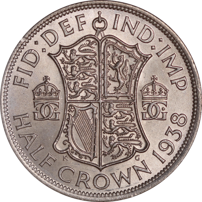 1938 King George VI Halfcrown - CGS 82 - S.4080