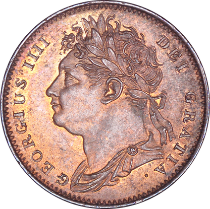 1821 King George IV Farthing - AUNC - S.3822