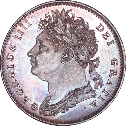 1822 King George IV Farthing - AUNC - S.3822